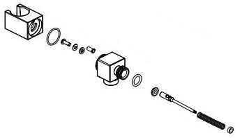 Delta Trillian RP101470SSPR Hand Shower Nest Assembly
