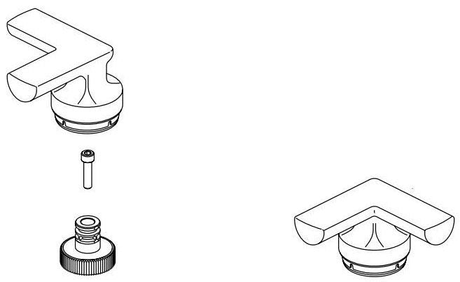 Brizo Kintsu RP101558BNX Cross Handle Kit