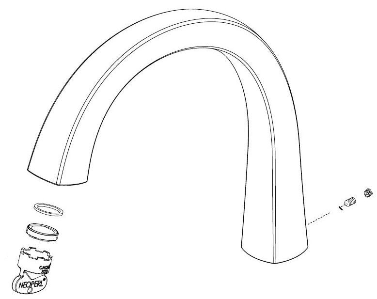 Delta Stryke RP101574PC Spout Assembly