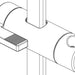 Brizo Kintsu RP101581NK Slide Bar Handshower Holder