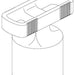 Brizo Kintsu RP101607BNX Diverter Knob Handle