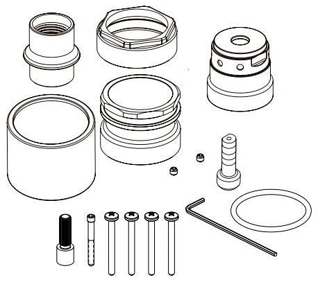 Brizo Kintsu RP101619BNX Sensori Valve Extension Kit