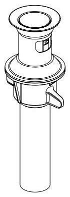 Delta RP101630KS Metal Push-Pop With Overflow