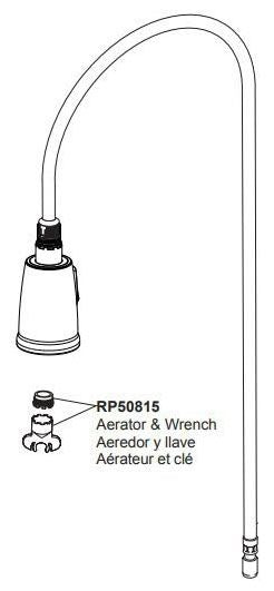 Delta 134 / 100 / 300 / 400 Series RP101633BL Wand Assembly