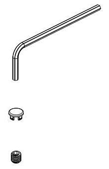 Brizo Essential Shower RP101669PC Set Screw and Cover