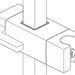 Brizo Essential Shower RP101698GL Slidebar Handshower Holder