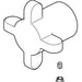 Brizo Odin RP101725PC Integrated Diverter Knob