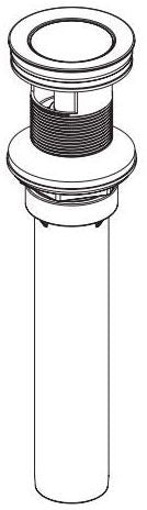 Peerless Precept RP101775BL Push pop assembly