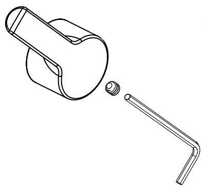 Peerless Flute RP102109SS Handle & set screw