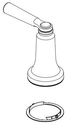 Delta Saylor RP102133CZ Handle - Hot Centerset