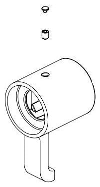 Delta Tetra RP103278BL Handle, Set Screw & Button