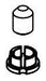 Delta Tetra RP103299CZ Set Screw & Cover