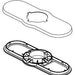 Delta Kayra RP103370BL 3 Hole Escutcheon