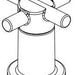 Delta Nicoli RP103456CS Two Metal Lever Handle Kit