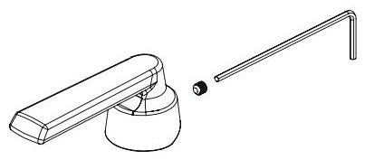 Delta Sparrow RP103561CZ Single Metal Lever Handle Kit