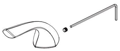 Delta Eldren RP103566CZ Single Metal Lever Handle Kit