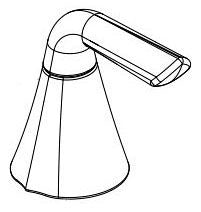 Delta Eldren RP103571SP Two Metal Lever Handle Kit