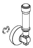 Delta Broderick RP103721SSPR Lever Handle & Clip