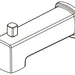 Peerless Ezra RP103833BN Tub Spout - Diverter