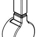 Delta Rhett RP103848PC Handle with Set Screw