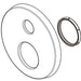 Delta Modern RP113712PC Escutcheon and Base Plate