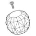 Peerless Core RP41661 Single Clear Knob Handle Kit with Button, Screw, Connector and Set Screw