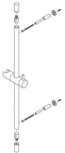 Brizo Jason Wu for Brizo RP42314BL Slide Bar Assembly