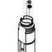 Brizo RP46307 Roman Tub End Valve Assembly
