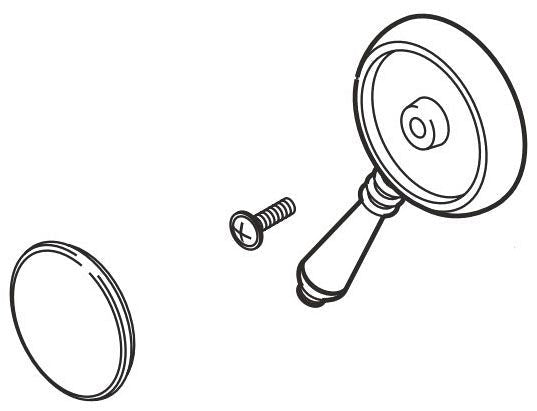 Brizo Brizo Traditional RP49092PN Single Metal Lever Handle Kit - Temperature