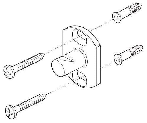 Delta Dryden RP52670 Mounting Post, Mounting Screws & Anchors