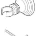Brizo RP53313 Wall-Mount Bracket and Mounting Hardware - Hand Shower