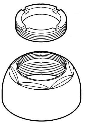 Peerless RP5437 Cap Assembly with Adjusting Ring