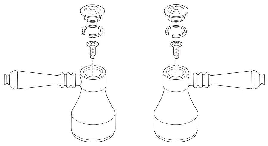Brizo Tresa RP61003SS Two Metal Lever Handle Kit