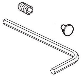 Brizo Virage RP62372BN Handle Button, Set Screw and Allen Wrench