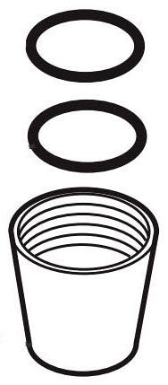 Brizo RP62556NK Conical Nut with O-Rings