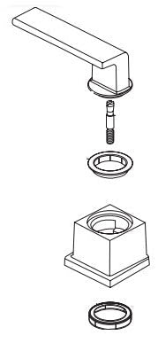 Delta Vero RP63349CZ Metal Lever Handle Kit - Hot - Bathroom