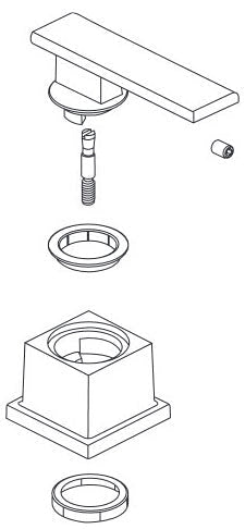 Delta Vero RP63350RB Metal Lever Handle Kit - Cold - Bathroom