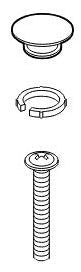 Brizo Baliza: Set Screw, Cup, and Retainer Ring
