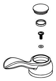 Delta Porter:RP71254 Metal Lever Handle Kit - Bathroom
