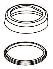 Delta Porter RP71257BN Baseplate, Gasket & Nuts - Bathroom