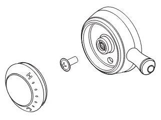 Delta Cassidy RP72571SS Temperature Knob, Cover & Set Screw