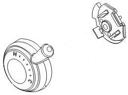 Delta Cassidy RP72572RB Temperature Knob & Cover - 17 Series