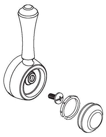 Delta Cassidy RP72710 Metal Lever Handle Kit - Traditional Bar