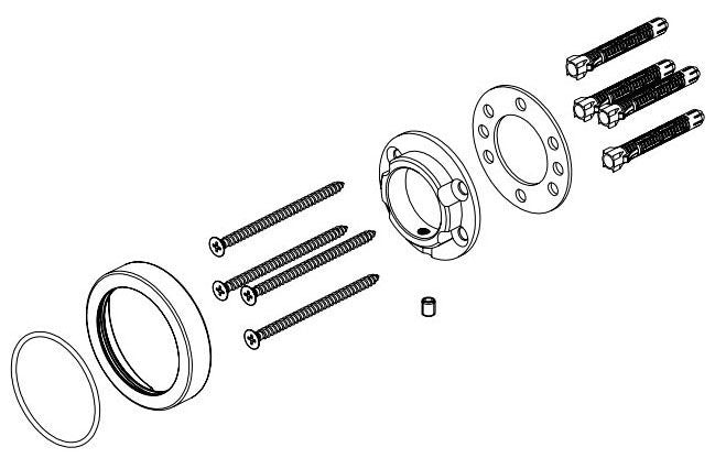 Delta RP76954CZ Wall Mount Mounting Kit
