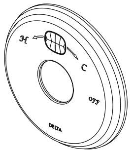 Delta RP78573 Escutcheon - Traditional Temp2O