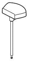 Delta Zura RP84830SS Lift Rod & Finial - Diverter - Roman Tub