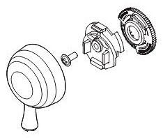 Delta RP84934CZ Temperature Knob & Cover - T17 Integrated Diverter