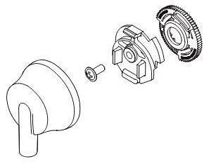 Delta RP84978CZ Temperature Knob & Cover - T17 Integrated Diverter