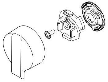 Delta Ara RP84986RB Temperature Knob & Cover - T17 Integrated Diverter