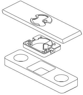 Delta Pivotal RP90834BL Escutcheon & Gasket - 3 Hole
